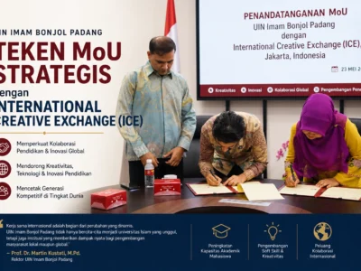 UIN Imam Bonjol Padang Teken MoU Strategis dengan International Creative Exchange (ICE)